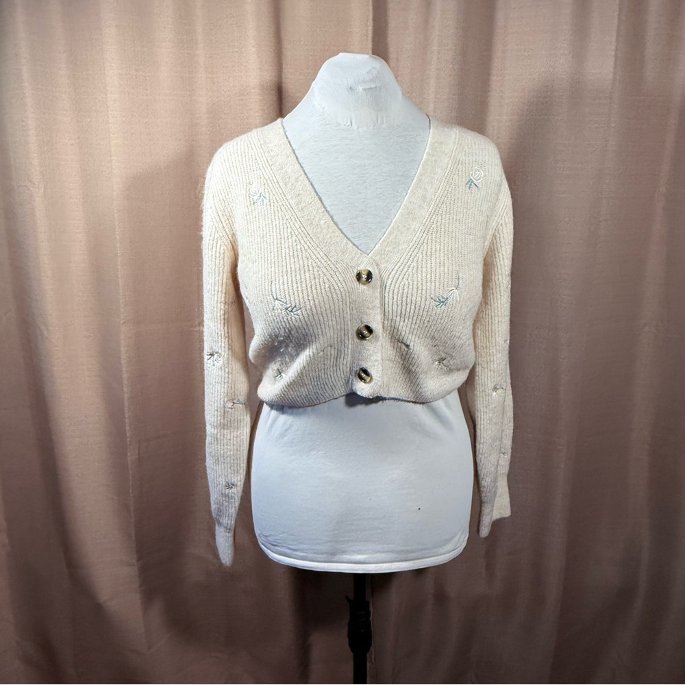 H&M | Crop Button-Up Cardi | S